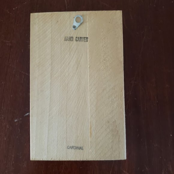 Jonathan Jones Wood Carvings Hand Carved Cardinal Bird Male Female Pair 2pc Vtg - Picture 4 of 16